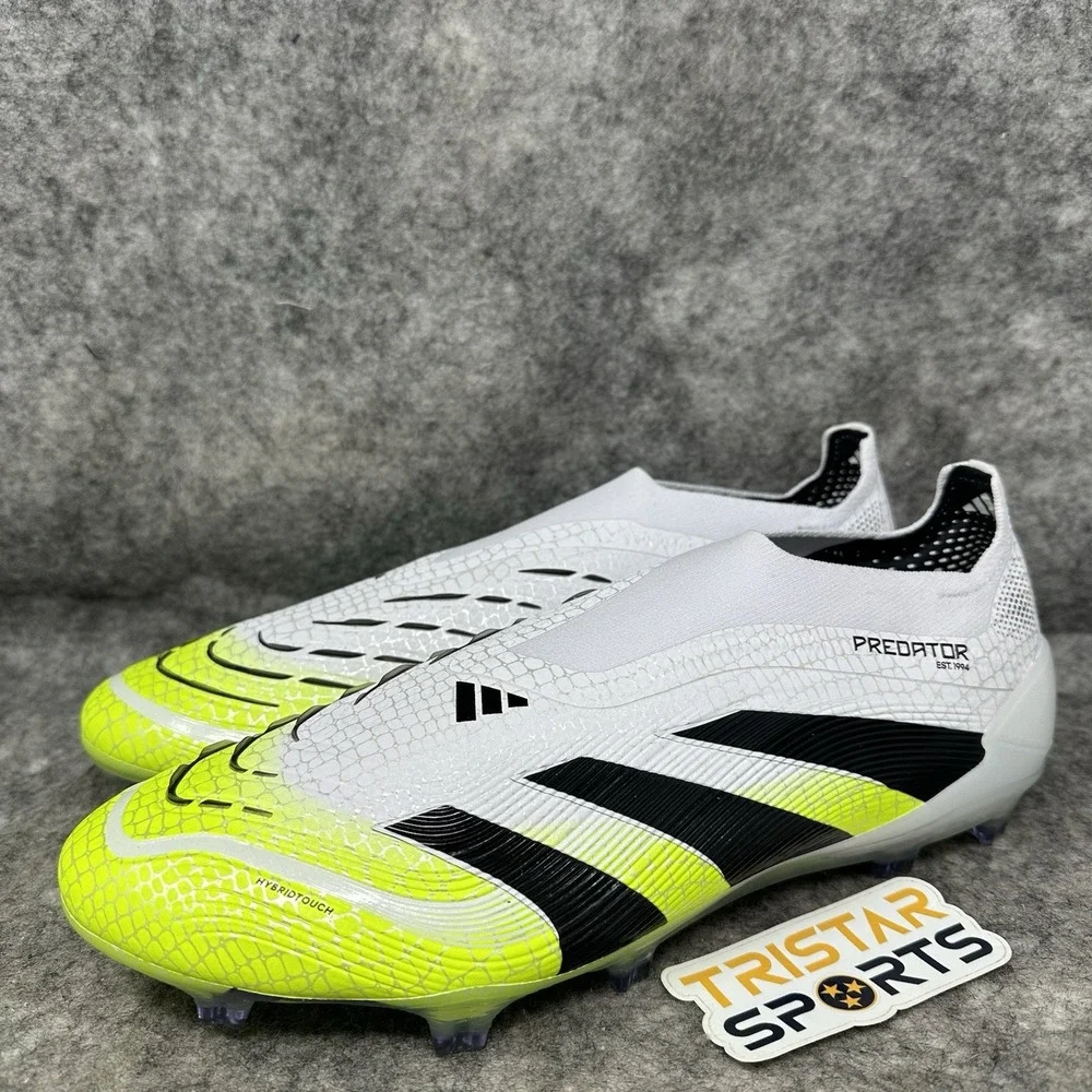 Adidas Predator Elite LL FG Soccer Cleats Mens Size 10 White Radiant Blaze Pack